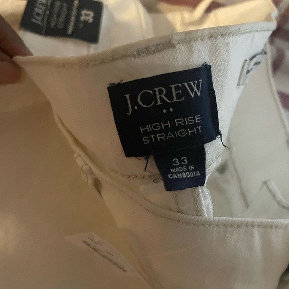 NWT JCrew High-Rise Straight Jeans Size 33 - Picture 5 of 6